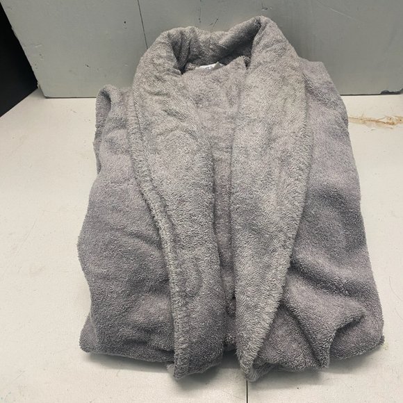 Company Store CC MENS LONG ROBE S SILVER - Picture 1 of 4